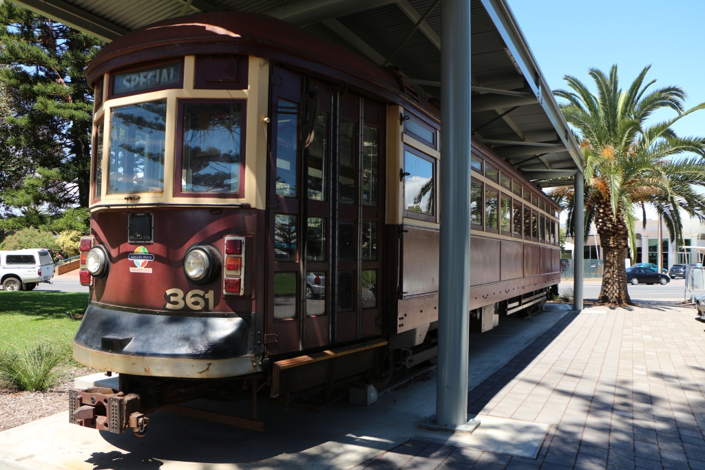 Het Trammetje van Glenelg nabij Adelaide (Australië) is inmiddels uitgerangeerd.