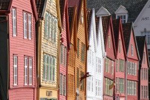 Bryggen is het historische deel van Bergen en tevens Unesco Werelderfgoed.