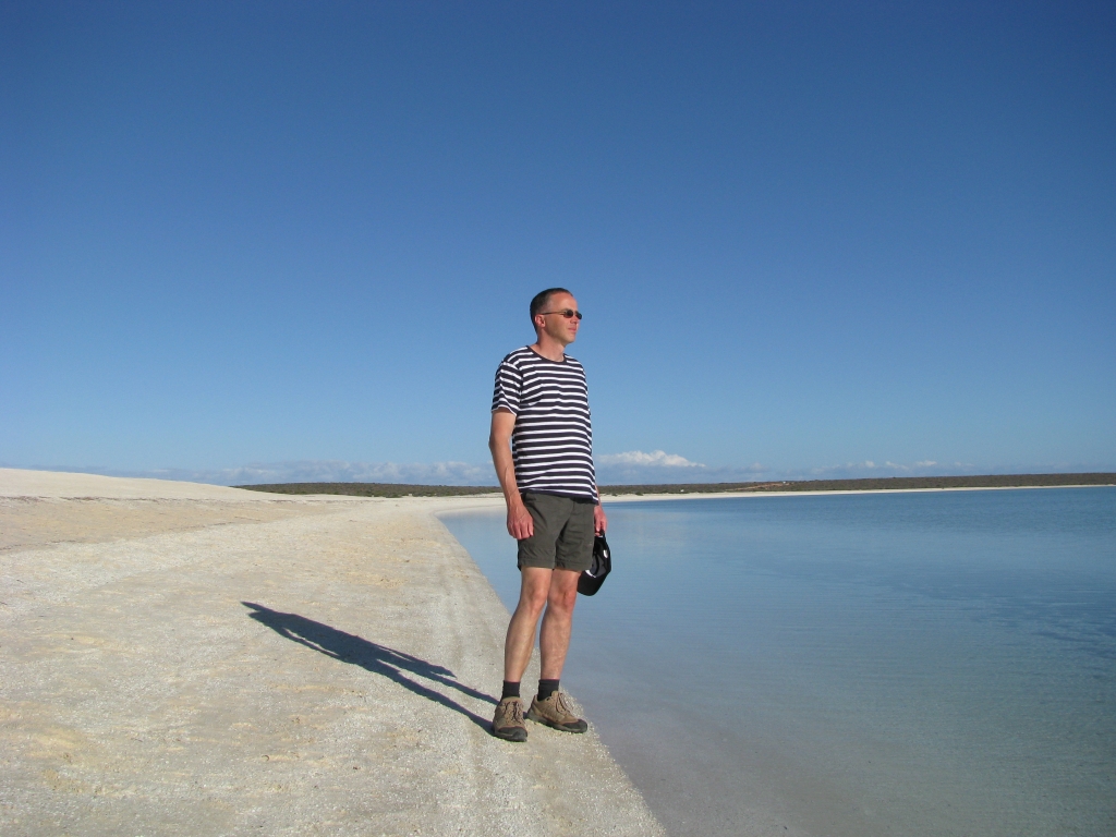 Shark Bay - Witte schelpen op het strand van Shell Beach