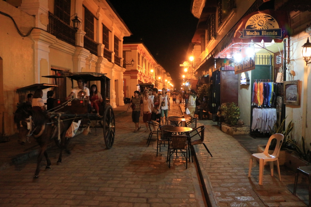 Calle Crisologo in het oude Vigan is gelukkig Jeepney-vrij.