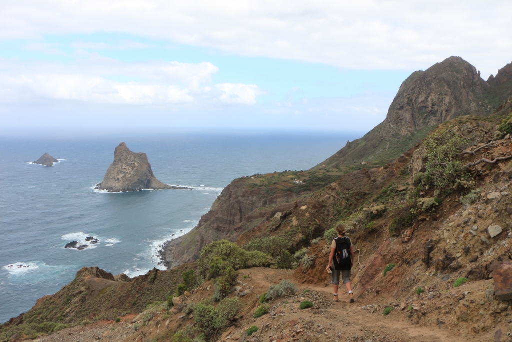 Las Palmas en Roque del Dentro komen in zicht