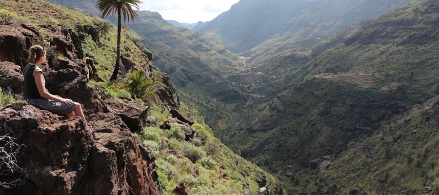 Prachtig zicht op de smalle Barranco de Soría
