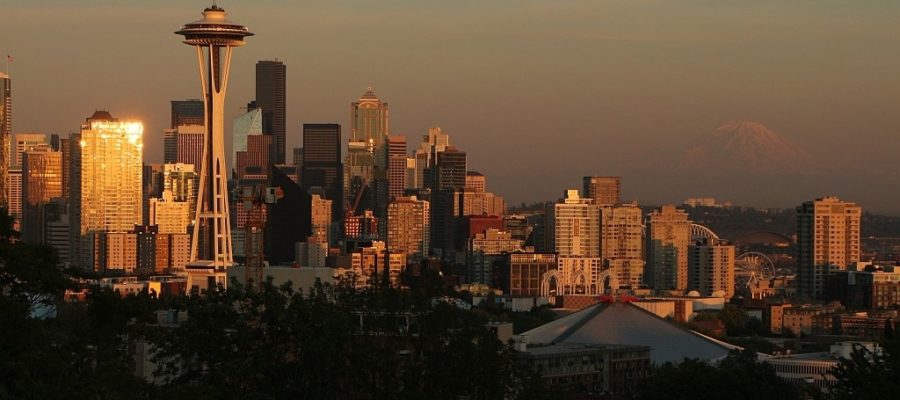 Seattle at sunset